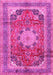 Medallion Pink Traditional Rug, tr2900pnk