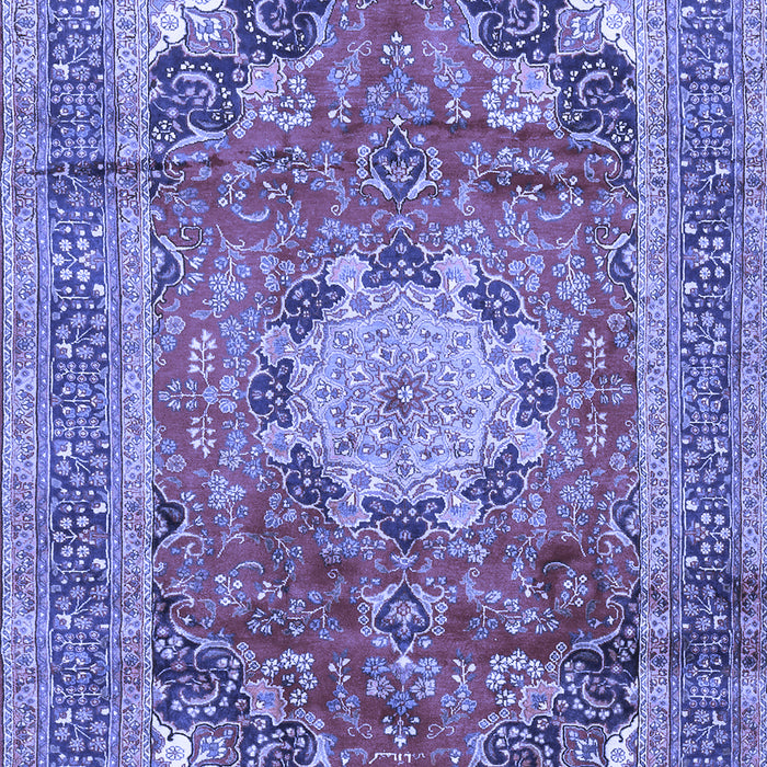 Medallion Blue Traditional Rug, tr2900blu