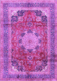 Medallion Purple Traditional Rug, tr2900pur