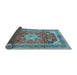 Sideview of Medallion Light Blue Traditional Rug, tr2900lblu