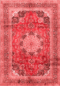 Medallion Red Traditional Rug, tr2900red