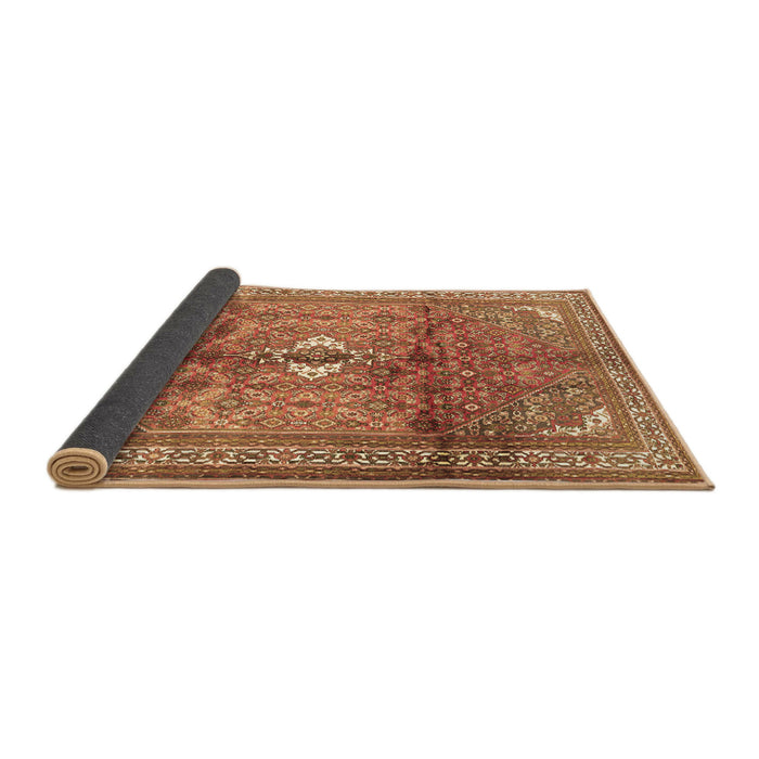 Sideview of Persian Brown Traditional Rug, tr2901brn