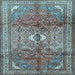 Square Persian Light Blue Traditional Rug, tr2901lblu