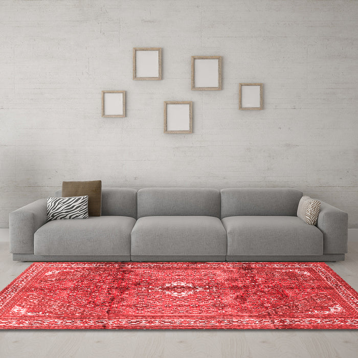 Traditional Red Washable Rugs