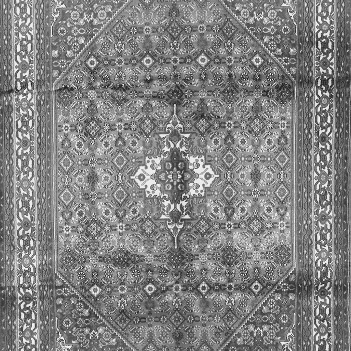 Serging Thickness of Machine Washable Persian Gray Traditional Rug, wshtr2901gry