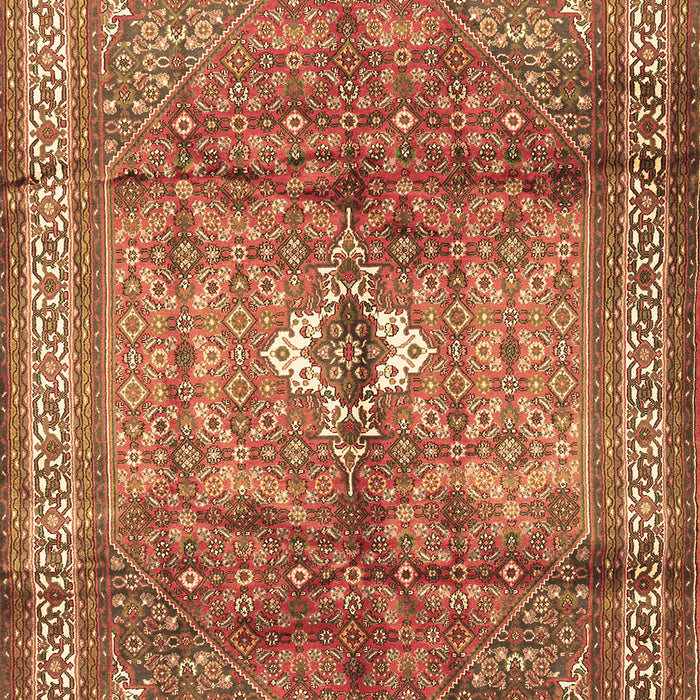 Machine Washable Persian Brown Traditional Rug, wshtr2901brn