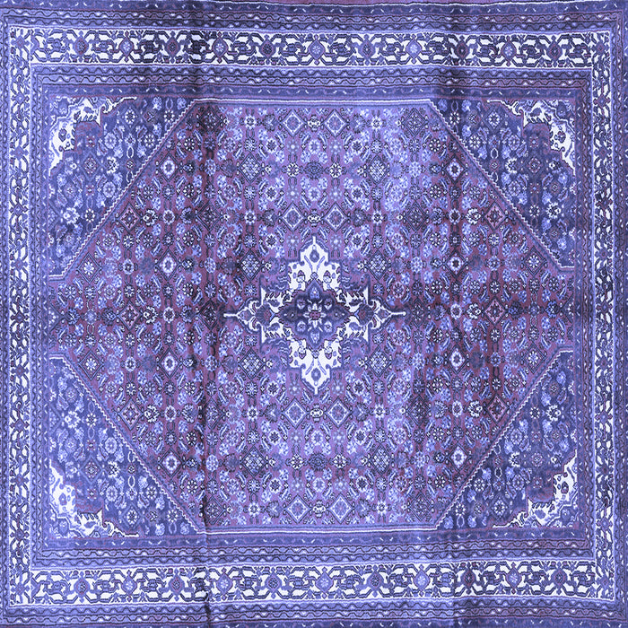 Square Persian Blue Traditional Rug, tr2901blu