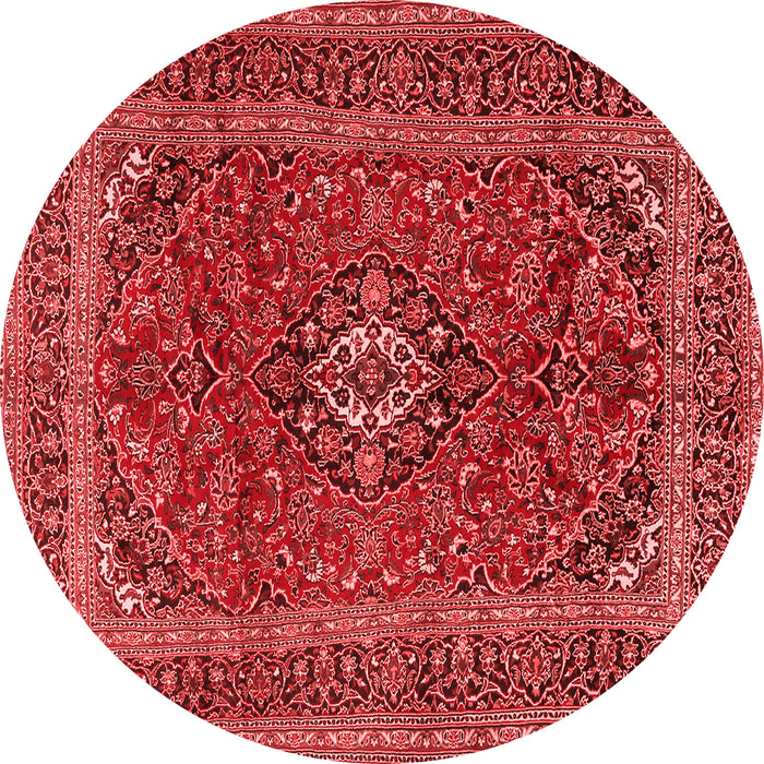 Medallion Red Traditional Rug, tr2902red