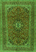 Medallion Green Traditional Rug, tr2902grn