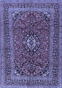 Medallion Blue Traditional Rug, tr2902blu