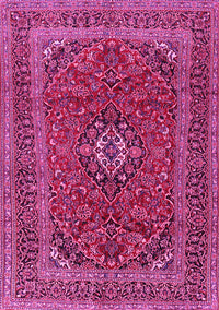 Medallion Pink Traditional Rug, tr2902pnk