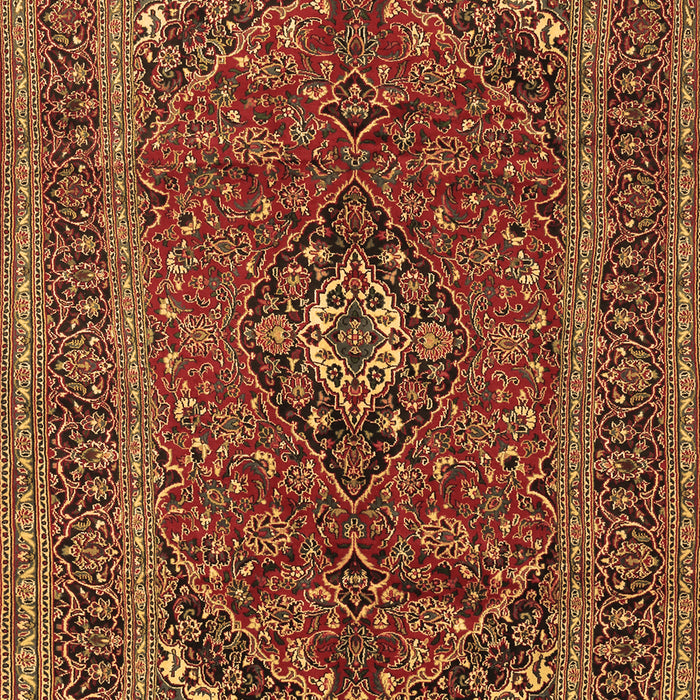 Medallion Brown Traditional Rug, tr2902brn