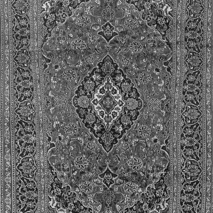 Serging Thickness of Machine Washable Medallion Gray Traditional Rug, wshtr2902gry