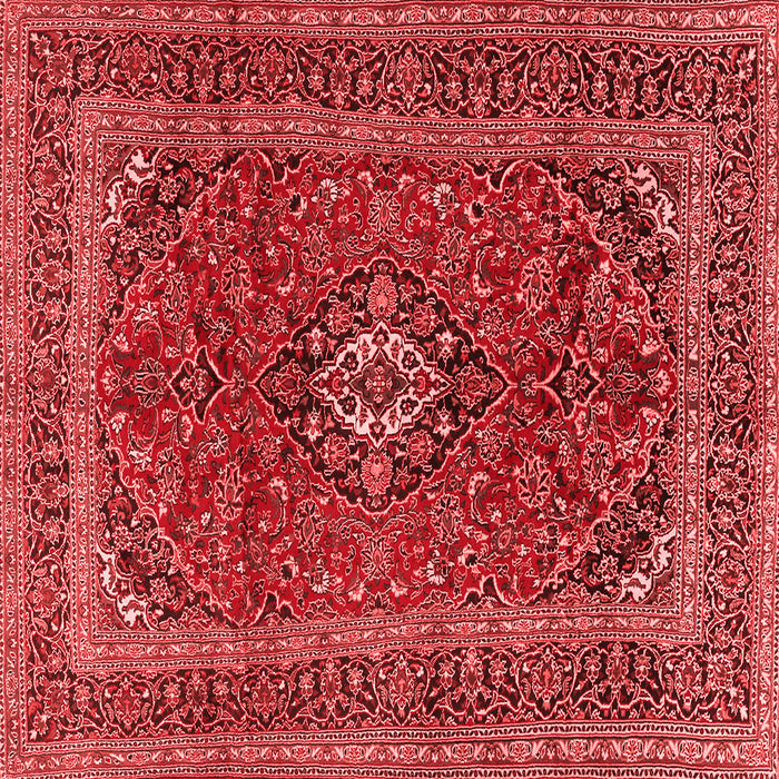 Medallion Red Traditional Rug, tr2902red