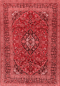 Medallion Red Traditional Rug, tr2902red