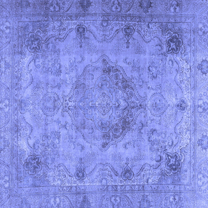 Square Persian Blue Traditional Rug, tr2903blu