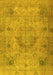 Machine Washable Persian Yellow Traditional Rug, wshtr2903yw