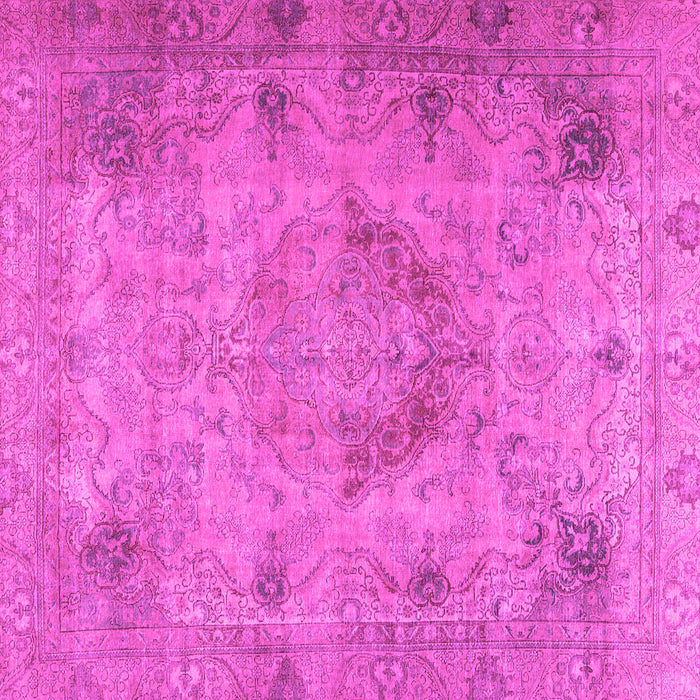 Square Machine Washable Persian Pink Traditional Rug, wshtr2903pnk