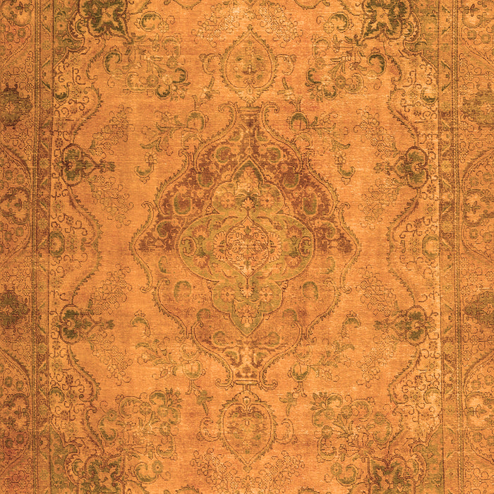 Serging Thickness of Machine Washable Persian Orange Traditional Area Rugs, wshtr2903org