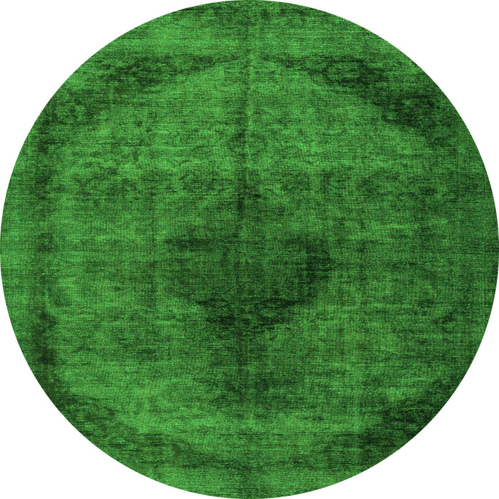 Square Persian Green Traditional Rug, tr2904grn