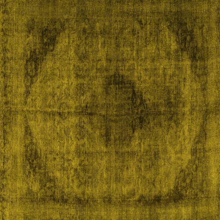 Square Persian Yellow Traditional Rug, tr2904yw