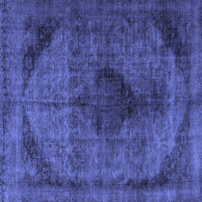 Square Persian Blue Traditional Rug, tr2904blu