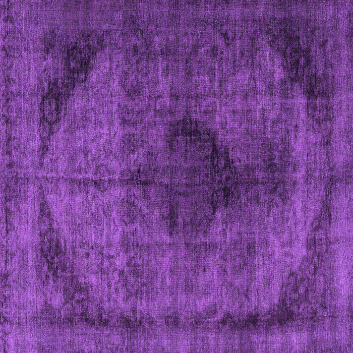 Square Machine Washable Persian Purple Traditional Area Rugs, wshtr2904pur