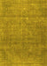 Machine Washable Persian Yellow Traditional Rug, wshtr2905yw