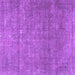 Square Machine Washable Persian Purple Traditional Area Rugs, wshtr2905pur