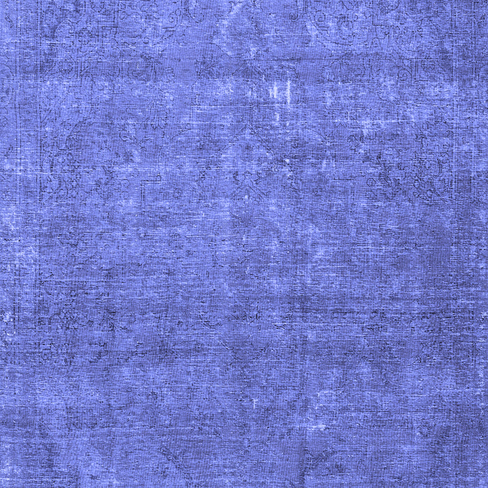 Machine Washable Persian Blue Traditional Rug, wshtr2905blu