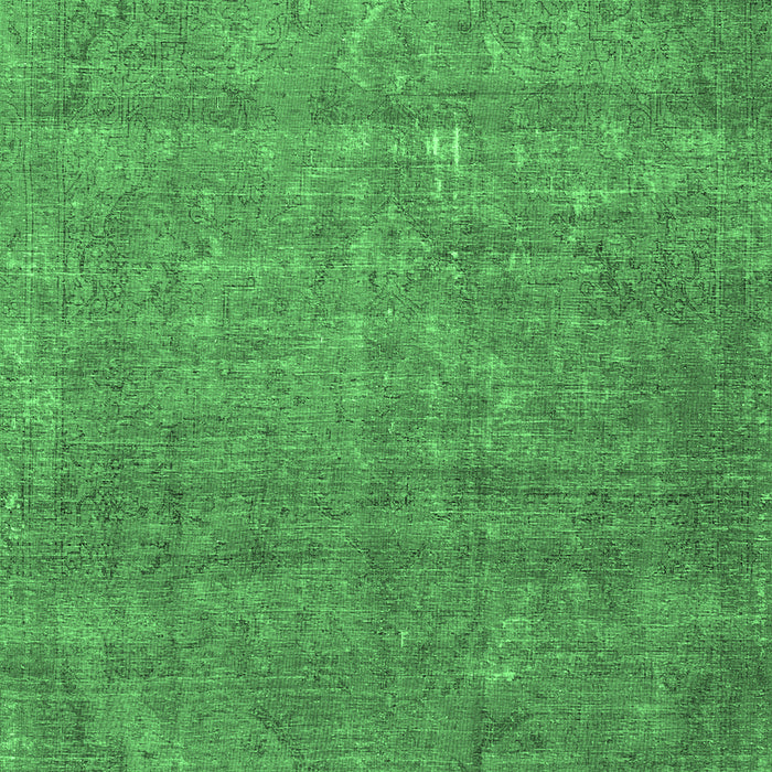 Machine Washable Persian Emerald Green Traditional Area Rugs, wshtr2905emgrn