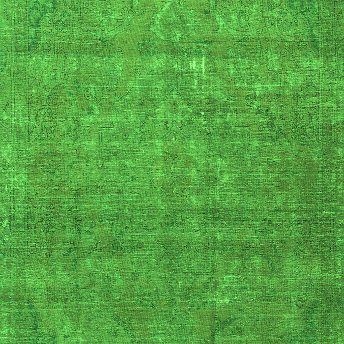 Serging Thickness of Machine Washable Persian Green Traditional Area Rugs, wshtr2905grn