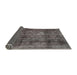 Sideview of Traditional Granite Gray Persian Rug, tr2906