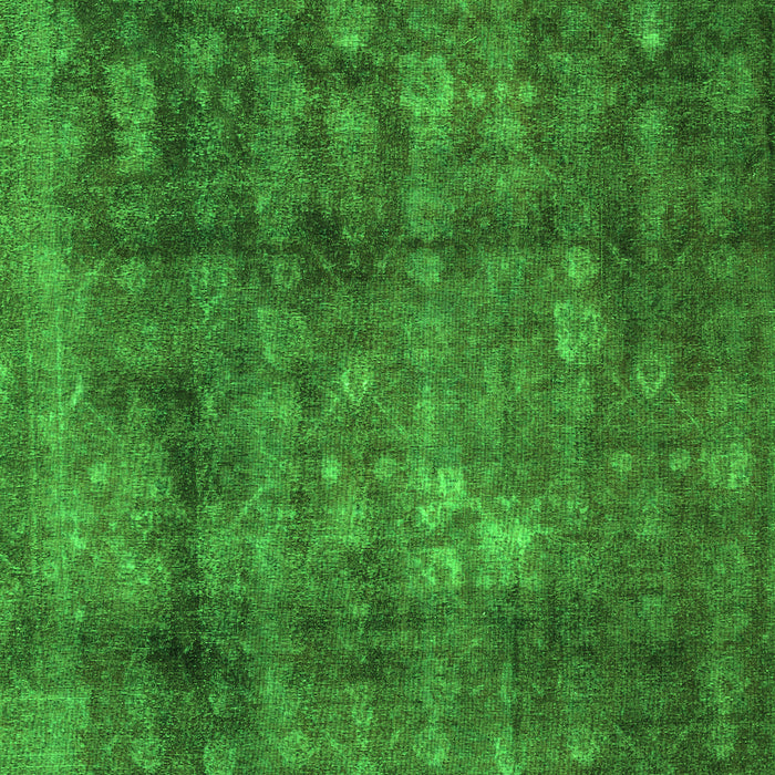 Serging Thickness of Machine Washable Persian Green Traditional Area Rugs, wshtr2906grn