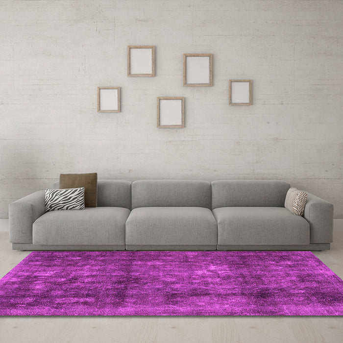 Machine Washable Persian Pink Traditional Rug in a Living Room, wshtr2906pnk