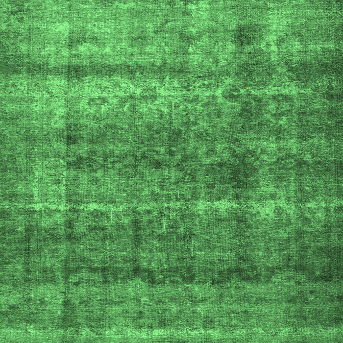 Square Persian Emerald Green Traditional Rug, tr2907emgrn