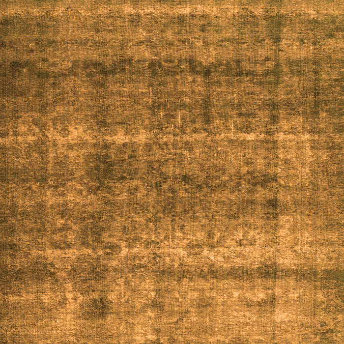 Round Machine Washable Persian Orange Traditional Area Rugs, wshtr2907org