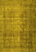 Machine Washable Persian Yellow Traditional Rug, wshtr2908yw