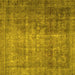 Square Persian Yellow Traditional Rug, tr2908yw