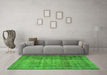 Machine Washable Persian Green Traditional Area Rugs in a Living Room,, wshtr2908grn