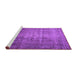 Sideview of Machine Washable Persian Purple Traditional Area Rugs, wshtr2908pur