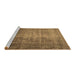 Sideview of Machine Washable Persian Brown Traditional Rug, wshtr2908brn