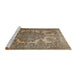 Sideview of Machine Washable Traditional Brown Rug, wshtr2909