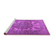 Sideview of Machine Washable Persian Purple Traditional Area Rugs, wshtr2909pur