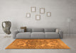 Machine Washable Persian Orange Traditional Area Rugs in a Living Room, wshtr2909org