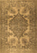 Machine Washable Persian Brown Traditional Rug, wshtr2909brn