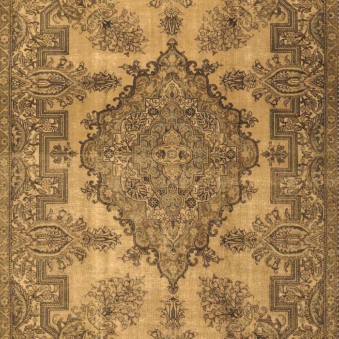 Machine Washable Persian Brown Traditional Rug, wshtr2909brn
