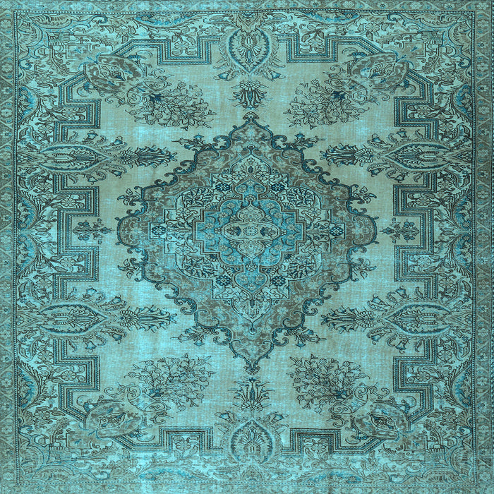 Square Persian Light Blue Traditional Rug, tr2909lblu