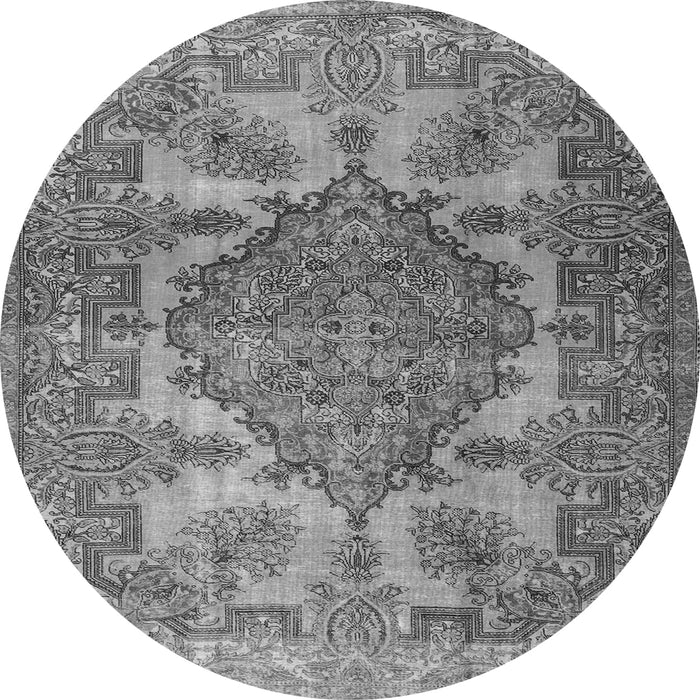 Machine Washable Persian Gray Traditional Rug, wshtr2909gry