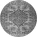 Machine Washable Persian Gray Traditional Rug, wshtr2909gry